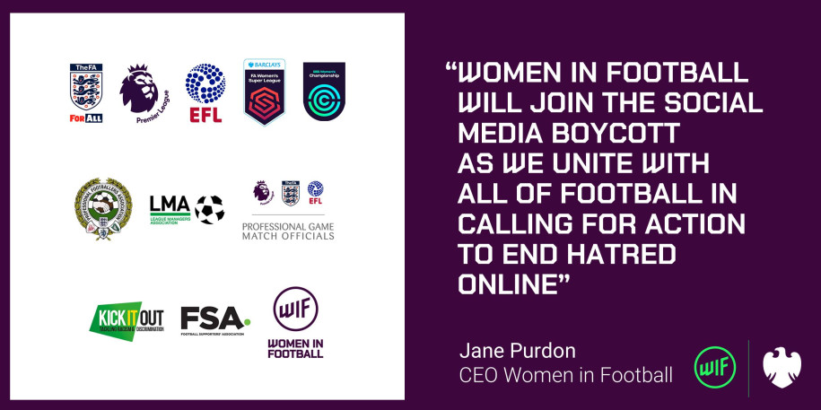 Women in Football join social media boycott to tackle online hate