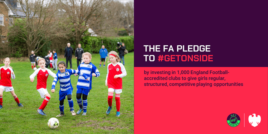 FA'S TRANSFORMATIVE #GETONSIDE PLEDGE SET TO BENEFIT MANY THOUSANDS OF GIRLS