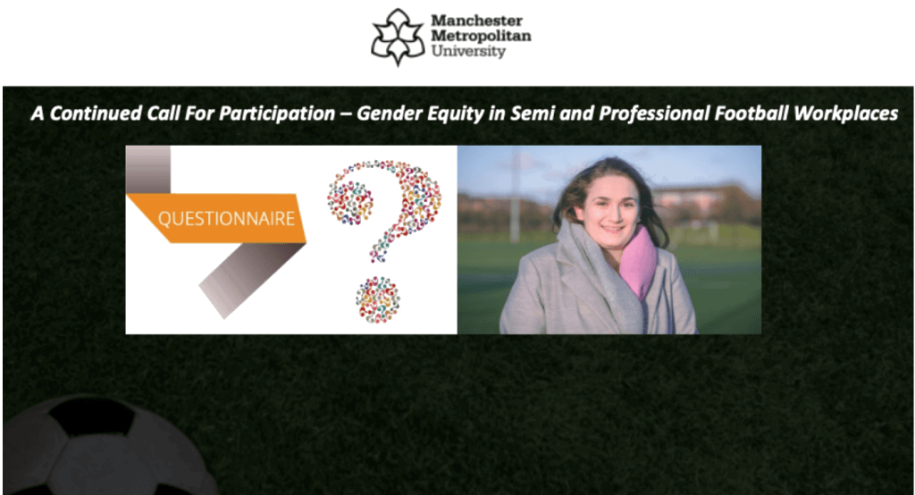 A continued call for participation &ndash; gender equity in semi and professional football workplaces