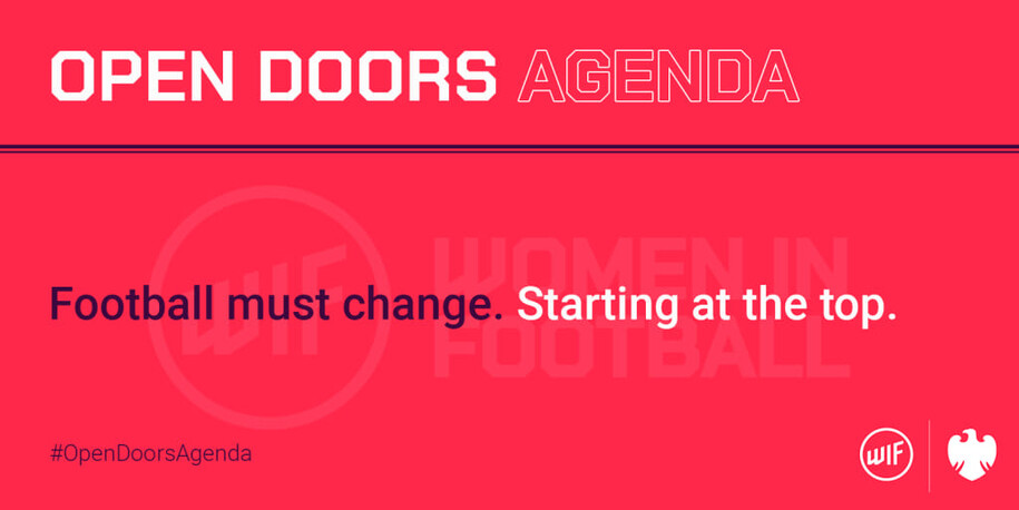 SUPPORT OUR &lsquo;OPEN DOORS AGENDA&rsquo; AND CALL TO MAKE FOOTBALL FULLY GENDER-INCLUSIVE