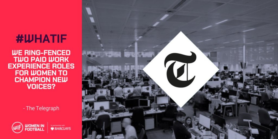 Telegraph Sport's pledge to champion new voices is an "unbelievable experience" for duo