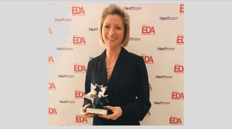 WiF Ambassador Jacqui Oatley MBE highly commended at European Diversity Awards