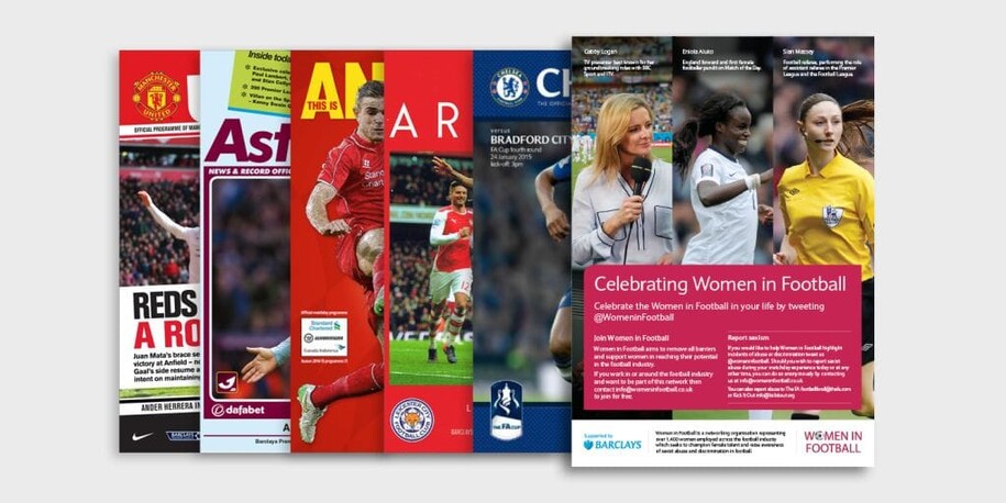 Women in Football Match Day Programme Advert